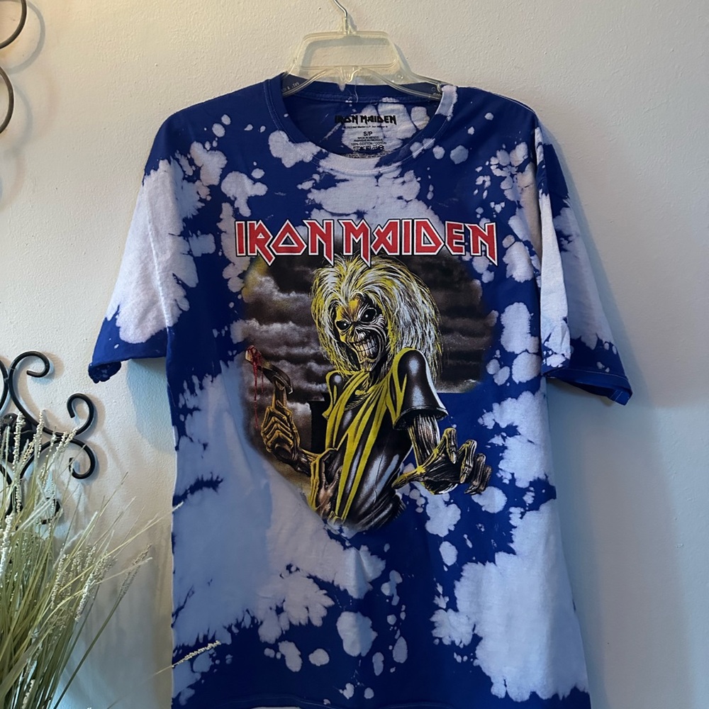 Oversized Iron Maiden Tie-Dye T-Shirt